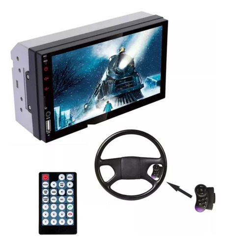 Radio Auto 2 Din Mirror Link+ Mando Volante