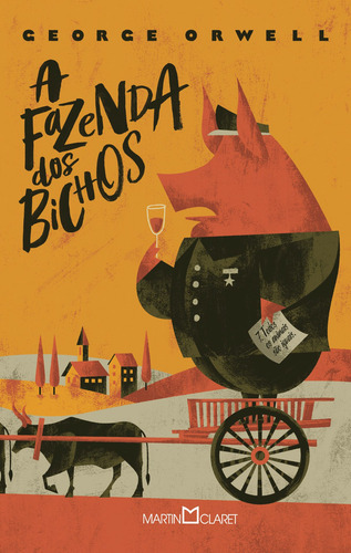 A fazenda dos bichos: Edição com brinde - pôster exclusivo, de Orwell, George. Editorial Editora Martin Claret Ltda, capa dura em português, 2021