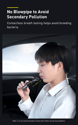 Alcoholímetro Automático Baseus Recargable Por Usb