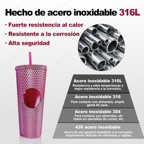 Vaso Termico Vino Café Te 800ml Acero Inoxidable W/calor/frí