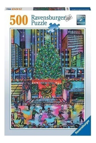 Puzzle Navidad En Rockerfeller - 500 Piezas Ravensburger