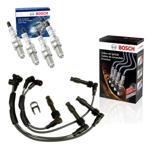 Kit Cabos E Velas Corsa 1.6 16 Válvulas 1997 A 2002 Bosch