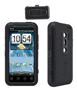 Z - Funda Otterbox Defender Para Htc Evo 3d Negro