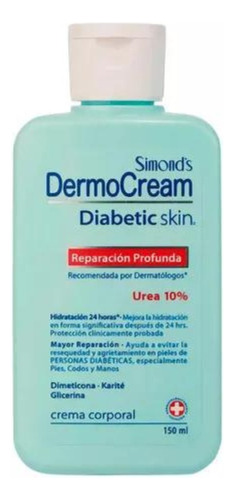 Crema Corporal Simonds Dermocream Diabetic Skin 150ml