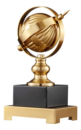 Adorno De Globo, Escultura De Estatuilla De Globo, Estatua