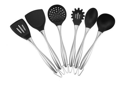 Imagen 1 de 5 de Juego De Utensilios De Cocina, 6 Piezas, Juego De Utensilios