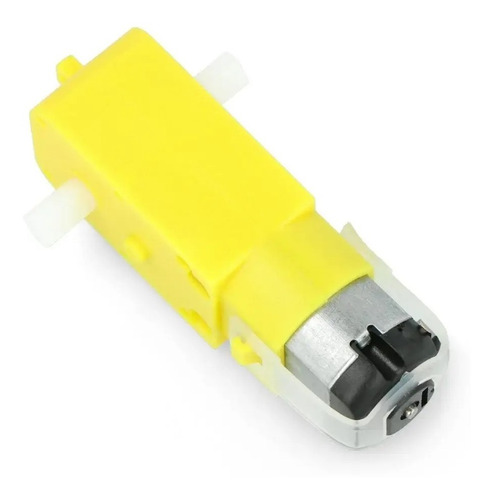 Motor Reductor Dc Doble Eje Amarillo 3-6v