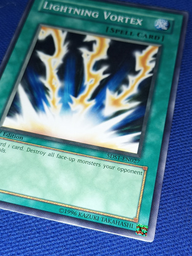 Lightning Vortex Yugioh Tcg #5ds1-en027 Lightning Vortex Inglés (Usado)
