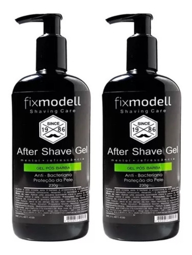 After Shave Gel Pós Barba Fixmodell 230g Com 2 Un