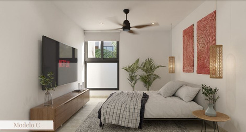 Imagen 3 de 27 de Departamentos En Venta, Homu Temozon Nte Merida Mod C