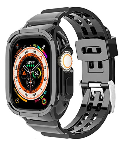 Nxtudy For Apple Watch Ultra Band,rod Case With Sport Band P