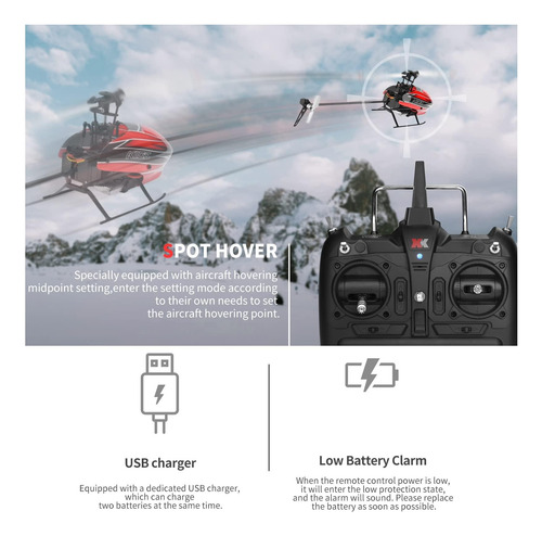 Helicóptero Goolrc Rc, Helicóptero De Control Remoto Wltoys
