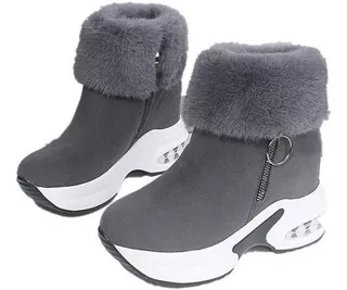 Botín De Mujer Botas De Nieve De Invierno De Felpa Cálidas B