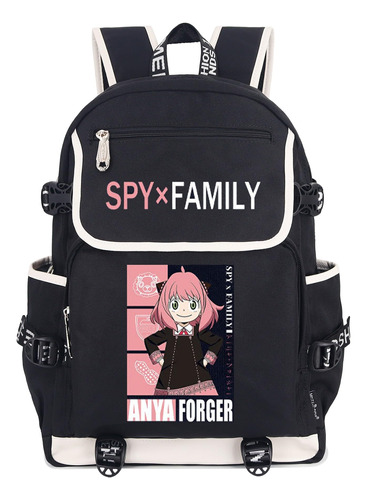 Roffatide Anime Spy×family Mochila Para Laptop Con Puerto De