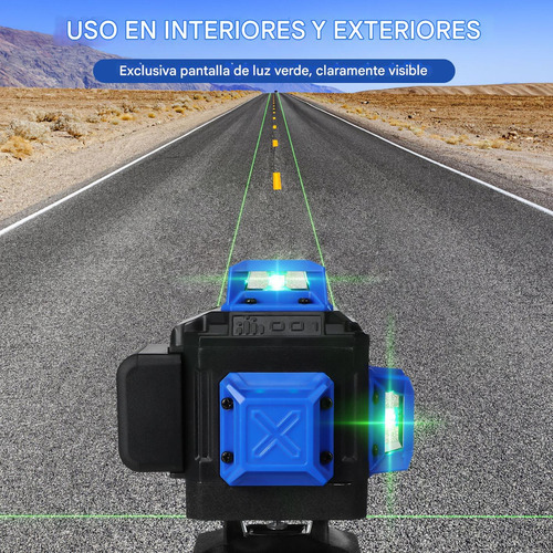 Kit Nivel Láser 4d 16 Líneas Autonivelante Con Soporte