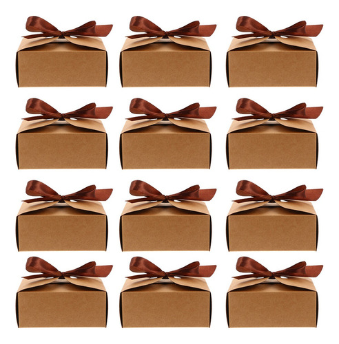 20 Cajas De Papel Kraft Para Envolver Dulces, Postres, Turró