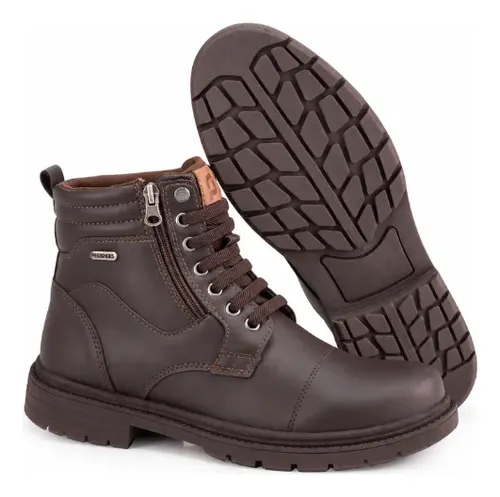 Bota Coturno Adventure Masculino Motoqueiro Leve Impermeável Marrom 39 Br