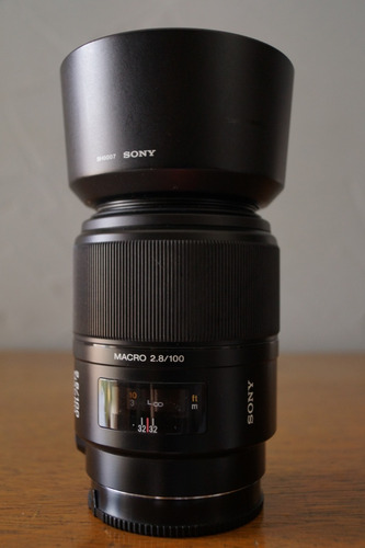 Lente Sony Sal 100 Mm 2.8 Macro Fullframe Ff Af Mount A E