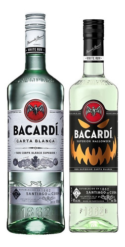 Combo Bacardi + Bacardi Halloween 980 Ml