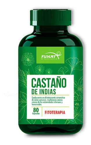 Castaño De Indias Funat Frasco X 80 Cápsulas