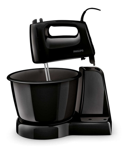 Batidora Philips Con Bowl Hr7100/90 Negra 250w 3,9 Lts