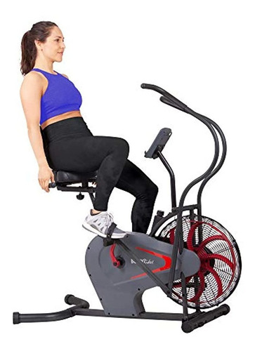Imagen 4 de 7 de Bicicleta Estática Con Resistencia Al Aire Vertical