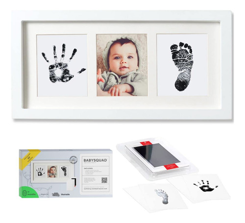 Babysquad Baby Prints - Kit De Recuerdo Para Marcos De Foto.