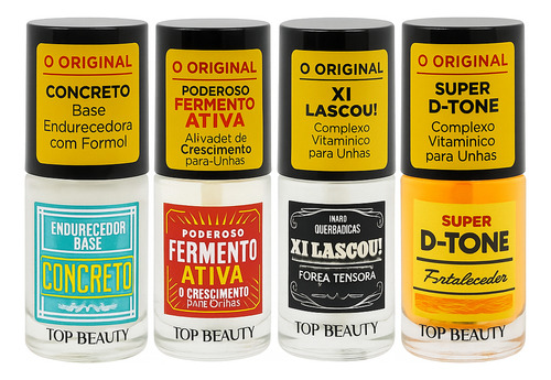 Kit Base Fortalecedora Para Unha Top Beauty