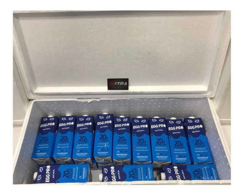 Imagem 1 de 3 de Clara De Ovo Líquida Pasteurizada (kit 12 Lts) Proteína Pura