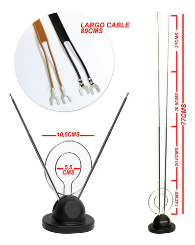 Antena Univ. Tv-fm Cr. Doble C/c 300 Ohms (caja) Bestamerica