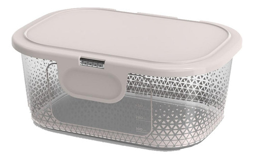 Pote Para Alimentos Com Tampa Fixa 1000 Ml Transp. Bpa Free