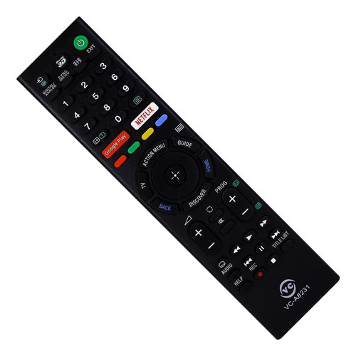 Controle Tv Led Sony G.play Netflix 3d Rmt-tz300a Rmttz300a