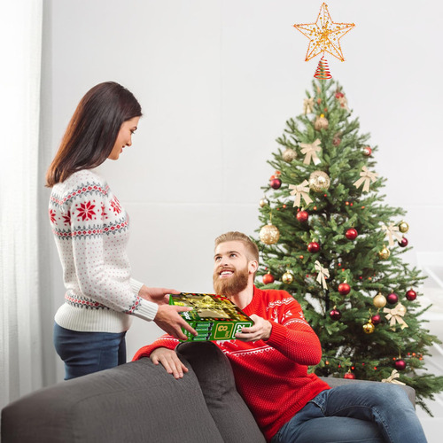 / Decoración Con Forma De Estrella Led Para Árbol De