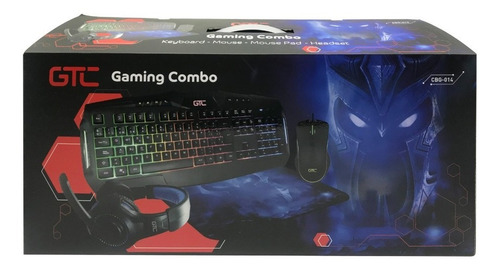 Combo Teclado + Mouse + Auricular & Pad Mouse Gaming Gtc