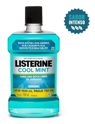 Listerine Cool Mint Leve 1,5l E Pague 750ml