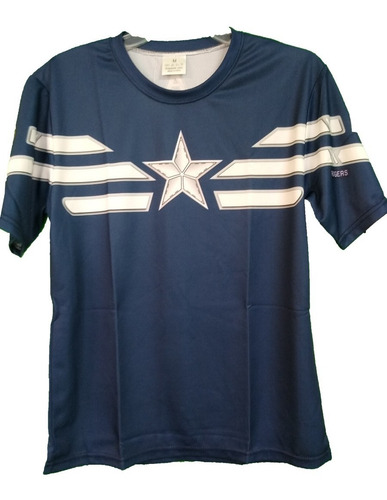 Playera  Licra Steve Rogers Catalogo Diseño 118 Beloma