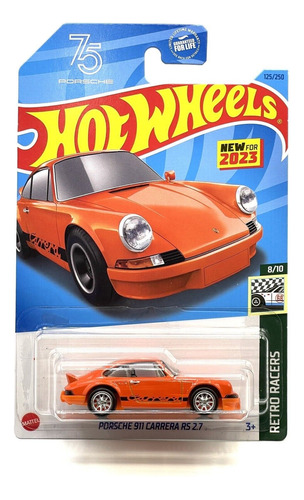 Hot Wheels - Vehículo Porsche 911 Carrera Rs 2.7 - C4982