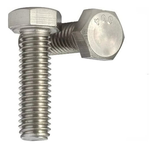 Perno Hexagonal M6 X 30 Paso 1 Inoxidable Pack 10 Unidades