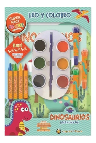 Dinosaurios Para Colorear 2  Super Packel Gato De - Aauytzz