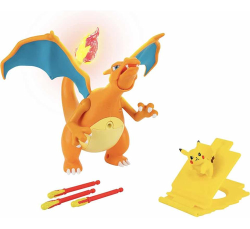 Pokemon Charizard Figura Luces Sonidos Y Movimiento 18 Cm