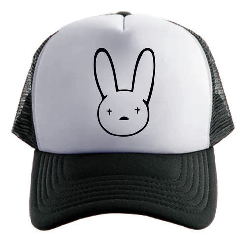 Bad Bunny Logo Conejo Gorra Friki Tu Eres Negro Talle Único Regulable