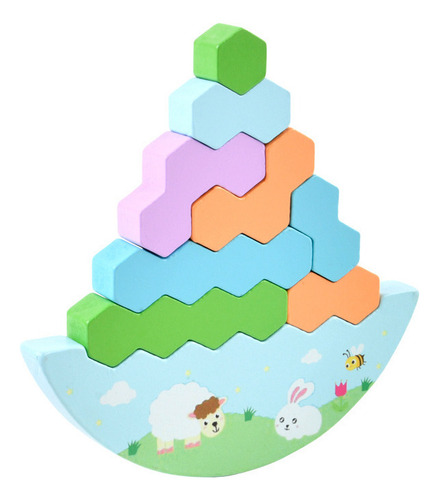 Juguete De Equilibrio Para Niños Con Bloques De Construcción