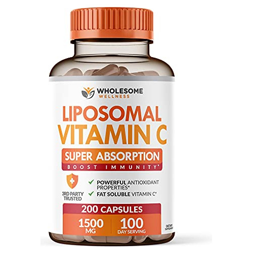 Cápsulas Liposomal De Vitamina C (200 Píldoras 1500mg 9swdw