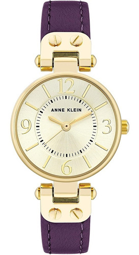 Reloj Mujer Anne Klein Correa De Piel 26 Mm 10/9442chpr