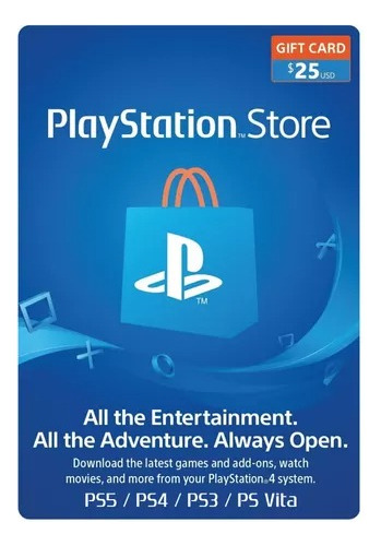 Giftcard Playstation Network $25 | Usa | Original