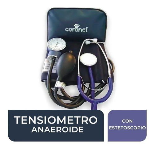 Tensiometro Aneroide C/estetoscopio Coronet + Bolso Garantia
