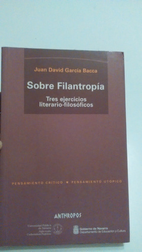 Sobre Filantropía- Juan David Garcia Baca