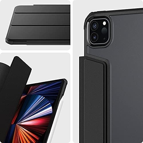 Imagen 2 de 6 de Funda Spigen iPad Pro 12.9 5th 2021 Ultra Hybrid Black