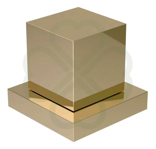 Imagem 4 de 7 de Acabamento Quadrado Para Registro Padrão Deca Dourado
