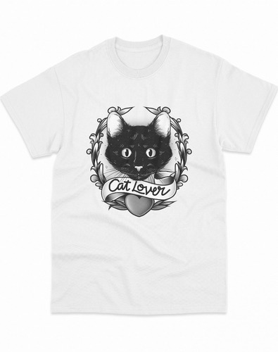 Polera Gato - Cat Lover - Ps0023 - Personalizable 